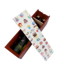 Alternative view of Printable Wooden Wine Box
