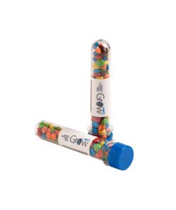 Test Tube Filled with Mini M&M